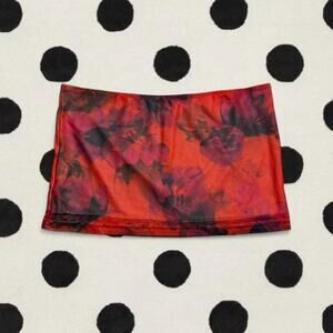 Micas Size Small Low Rise Floral Mini Skirt New With Tag Size Small